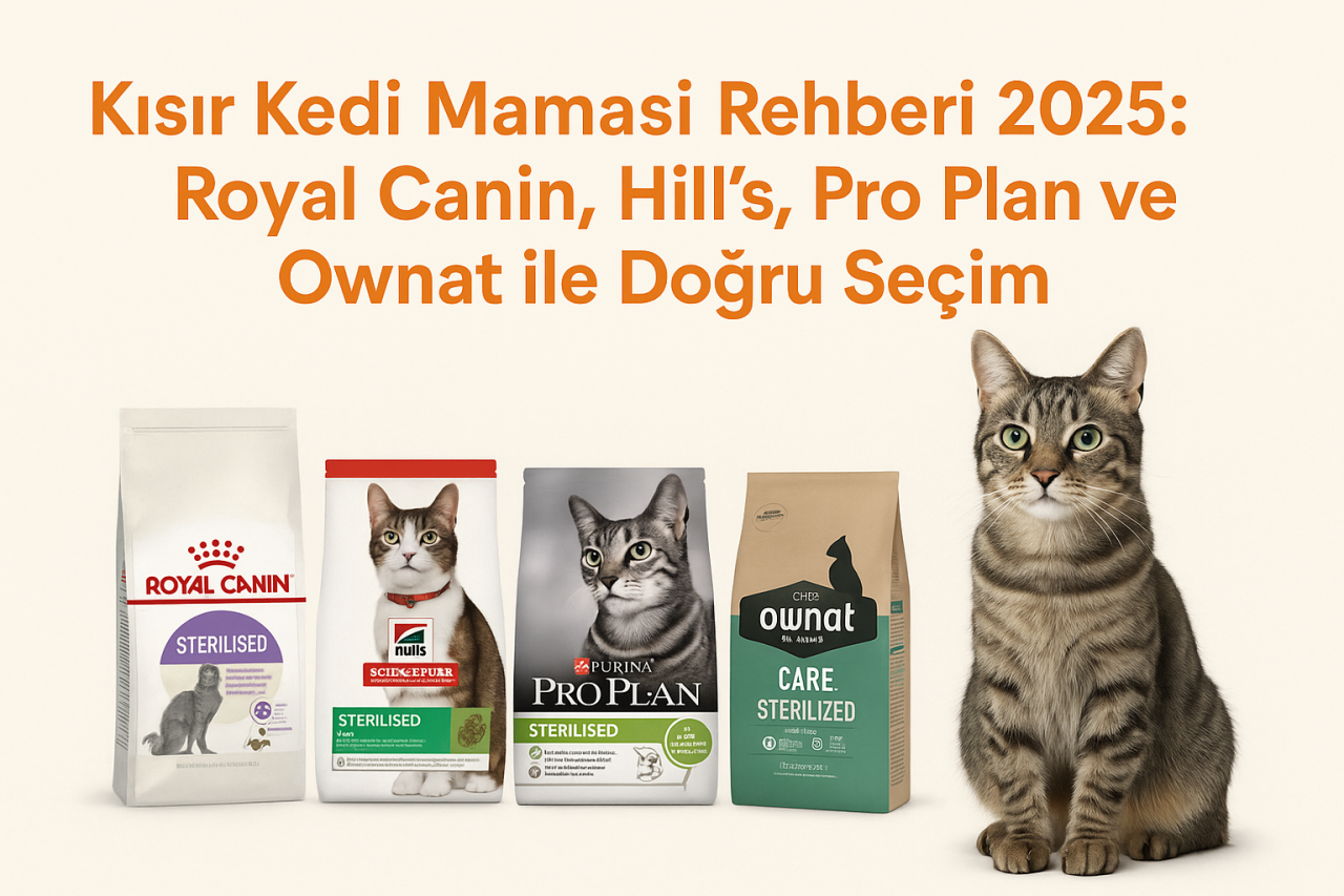 Kısır Kedi Maması Rehberi 2025: Royal Canin, Hill’s, Pro Plan ve Ownat ile Doğru Seçim