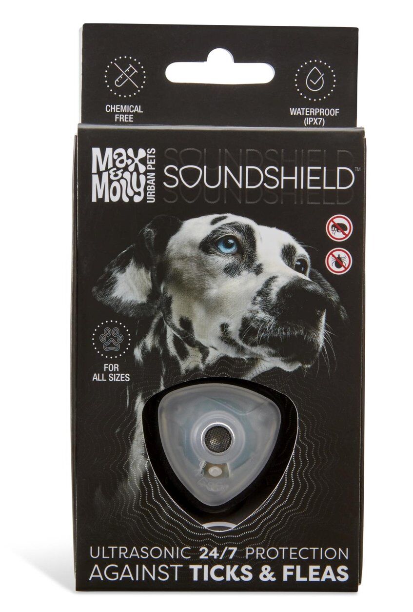 Max & Molly Soundshield Ultrasonik Pire ve Kene Kovucu Tasma - Siyah