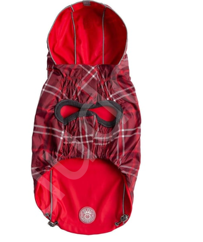 GF PET Çift Taraflı Köpek Yağmurluğu - Kırmızı-4XL