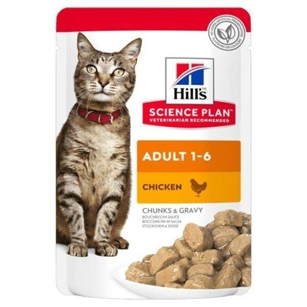 HILL'S YETİŞKİN TAVUKLU POUCH KEDİ MAMASI - 85 GR.