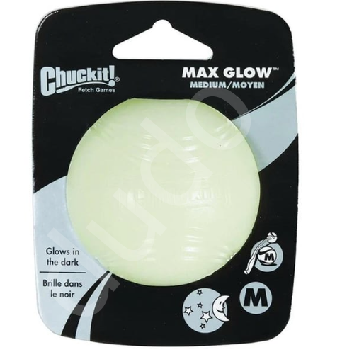 Chuckit! Max Glow Gece Parlayan Köpek Oyun Topu (Orta Boy)