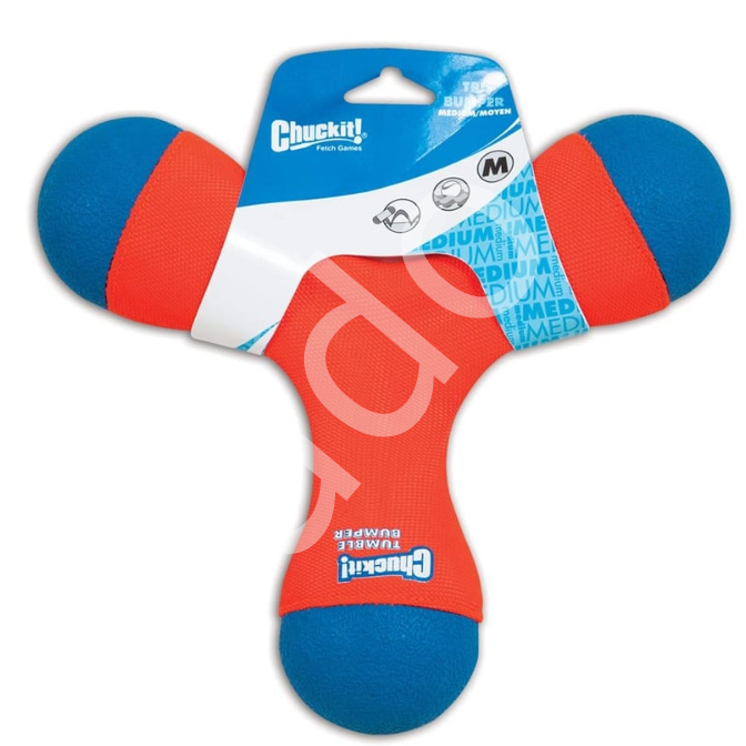 Chuckit! Tri-Bumper Suda Batmayan 3 Kollu Köpek Oyuncağı (Orta Boy)