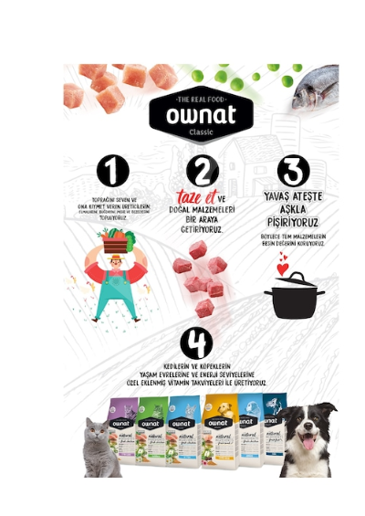 Ownat 1,5 kg Daily Care Yetişkin Tavuklu Kedi Maması