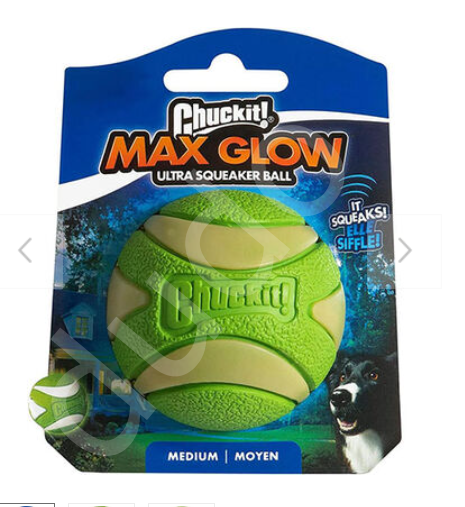 Chuckit! Max Glow Ultra Squeaker Gece Parlayan Sesli Köpek Oyun Topu