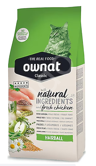 Ownat 4 kg Hairball Yetişkin Tavuklu Kedi Maması