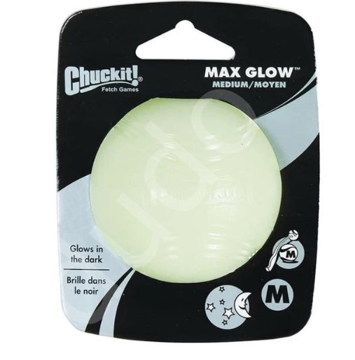Chuckit! Max Glow Air Fetch Gece Parlayan Köpek Oyun Topu (Orta Boy)
