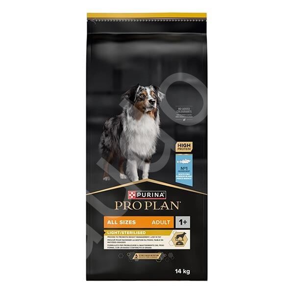 Pro Plan All Size Beyaz Balıklı Sterilised-Light Yetişkin Köpek Maması 14 Kg