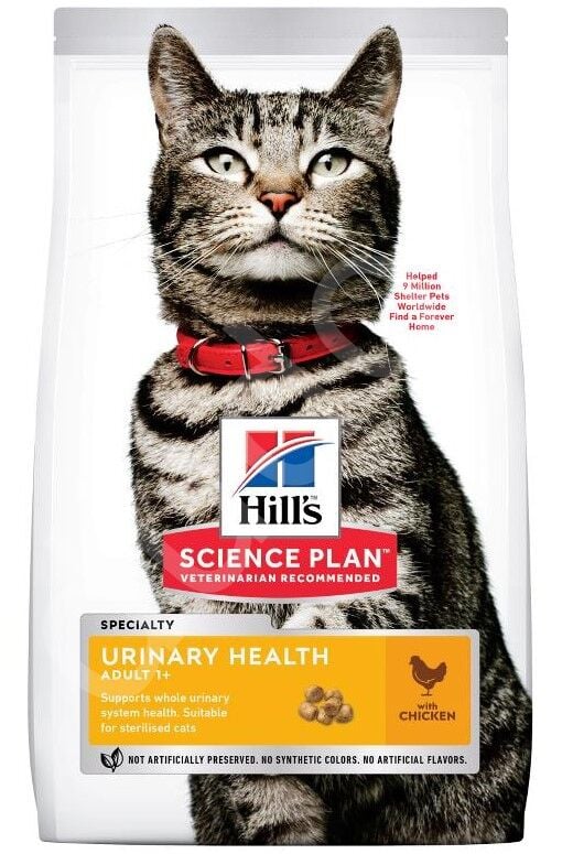 Hill's SP Üriner Sağlık Tavuklu +1 Yetişkin Kedi Maması 1.5KG