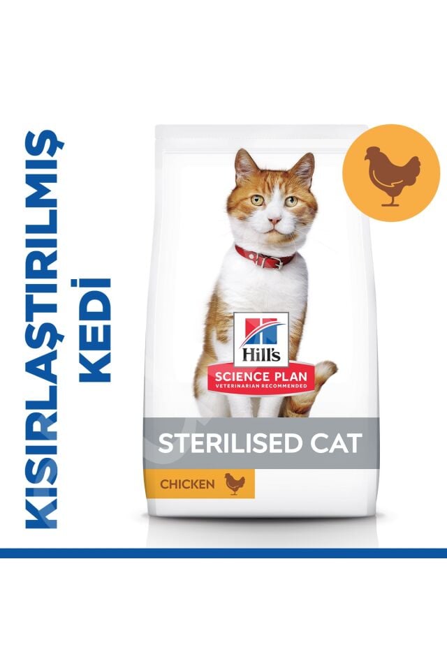 Hill's SP Tavuklu Kısırlaştırılmış Yetişkin Kedi Maması 8+2KG