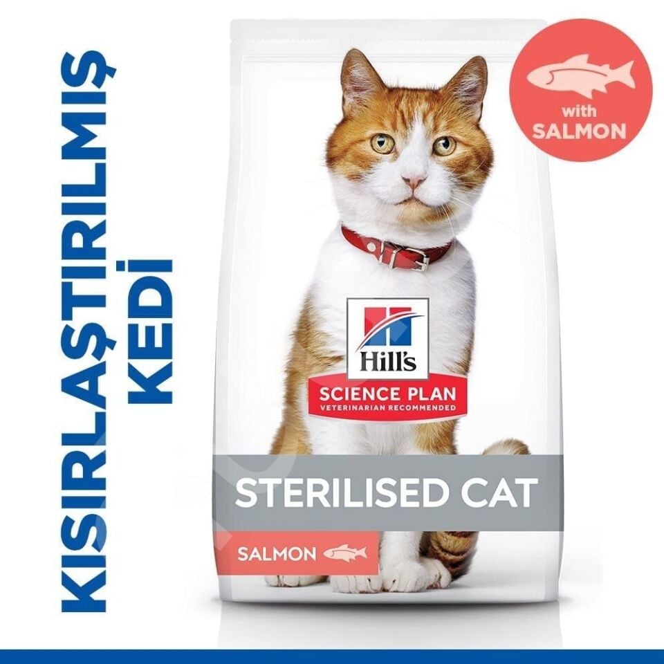 Hill's SP Somonlu Kısırlaştırılmış Kedi Maması 13+2KG