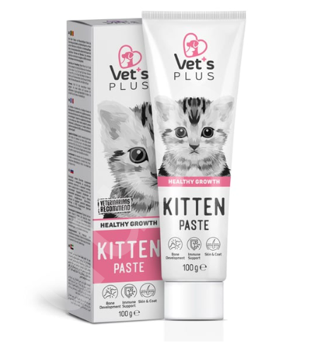 Vet's Plus Hamile ve Yavru Kediler İçin Folik Asitli Malt Kedi Macunu 100gr