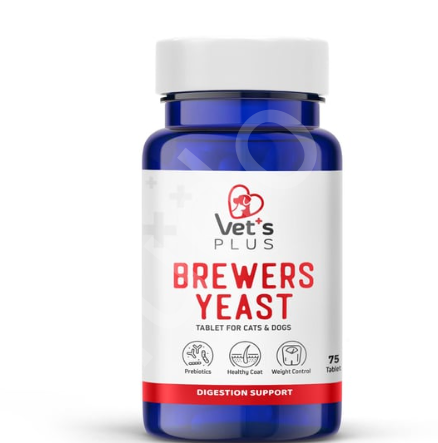 Vet's Plus Brewers Yeast Kedi ve Köpek İçin Sindirim Sistemi Düzenleyici Tablet (75'li)
