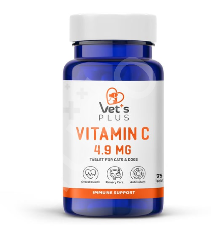 Vet's Plus C Vitamin Kedi ve Köpek İçin Tablet (75'li)