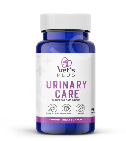 Vet's Plus Urinary Care Kedi ve Köpek İçin İdrar Sağlığı Sistem Destekleyici Tablet (75'li)