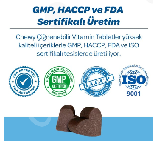 Vet's Plus Derma Care Kedi ve Köpekler İçin Deri ve Tüy Yapısı Destekleyici Çiğnenebilir Tablet (60'lı)