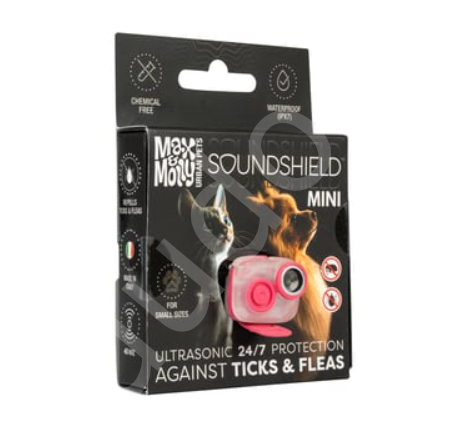 Max & Molly Soundshield MINI Ultrasonik Pire ve Kene Kovucu Tasma - Rose