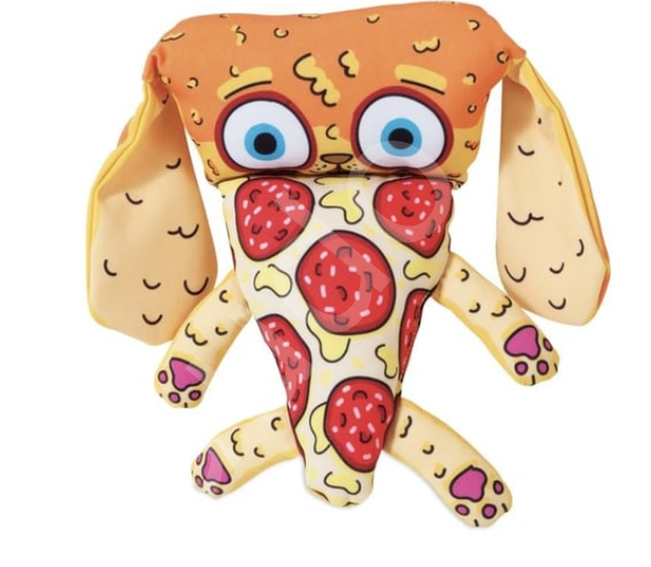 Fat Cat Foodies Dayanıklı Kanvas Kumaştan Sesli Köpek Oyuncağı (Pizza)