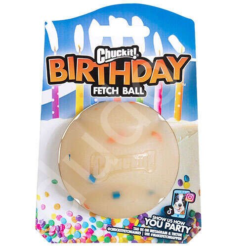 Chuckit! Birthday Fetch Ball Doğum Günü Temalı Köpek Oyun Topu (Orta Boy)