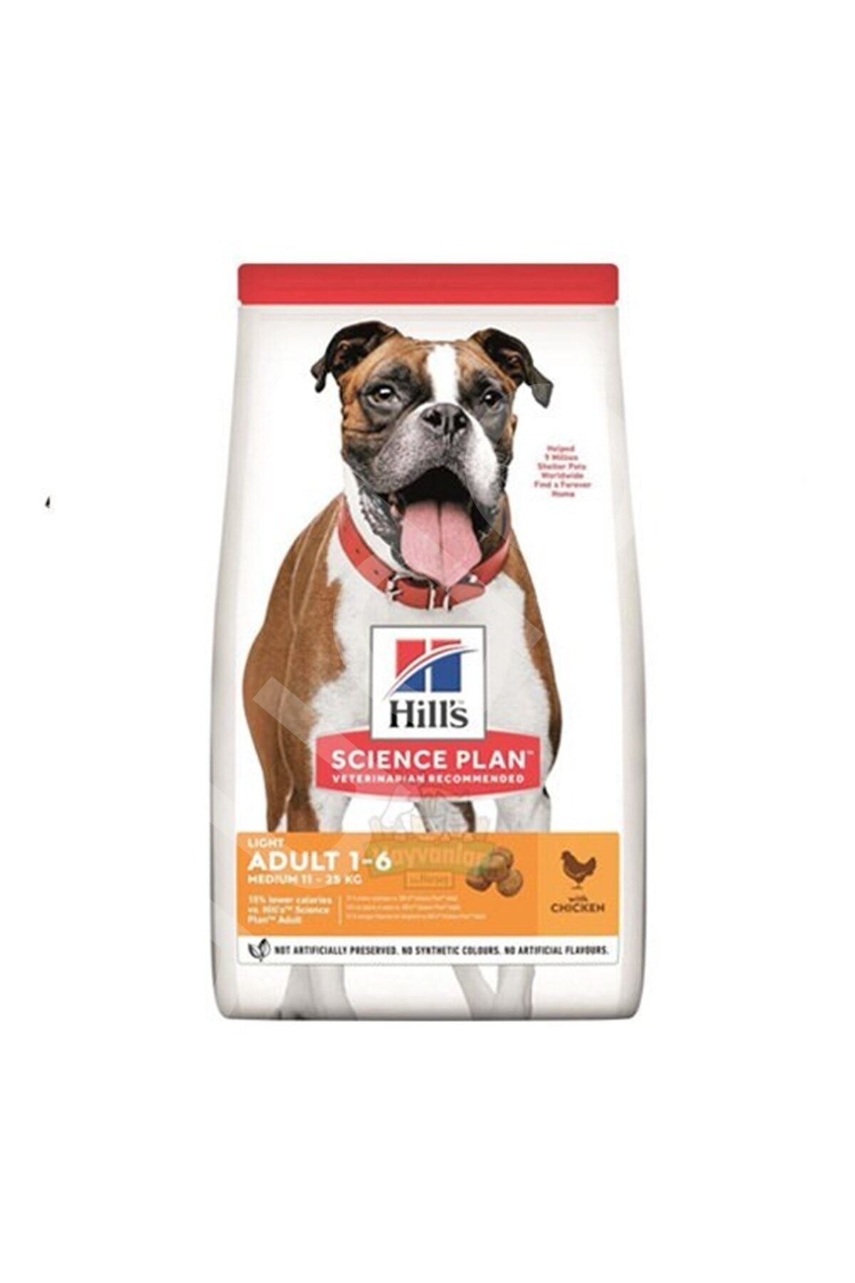 Hill's SP Light Tavuklu Orta Irk Yetişkin Köpek Maması 14KG
