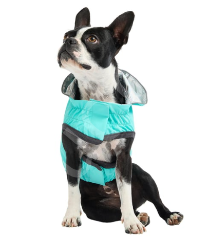 GF PET Çift Taraflı Köpek Yağmurluğu - Aqua