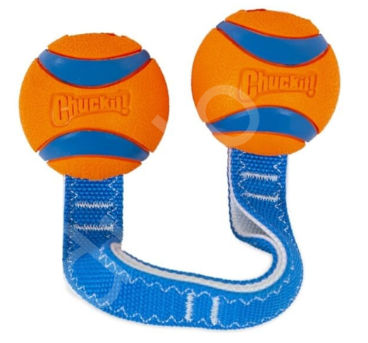 Chuckit! Ultra Duo Tug 2'li Köpek Çekiştirme Topu (Orta Boy)