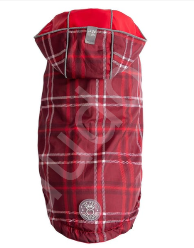 GF PET Çift Taraflı Köpek Yağmurluğu - Kırmızı-3XL