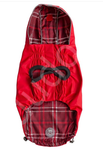 GF PET Çift Taraflı Köpek Yağmurluğu - Kırmızı-4XL