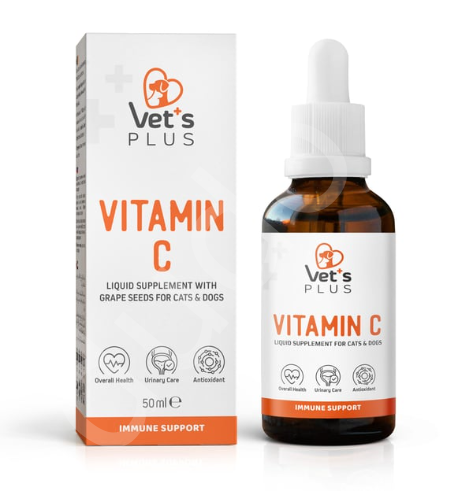 Vet's Plus Vitamin C Kedi ve Köpekler İçin Damla 50ml
