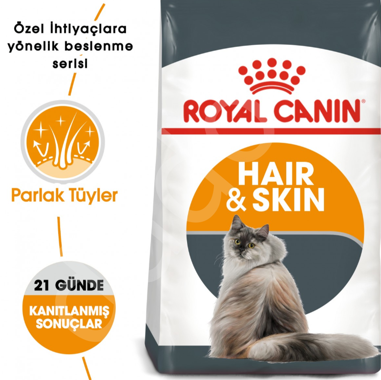 Royal Canin Hair & Skin Care Yetişkin Kedi Maması 4 Kg - Tüy ve Deri Sağlığı İçin Özel Formül