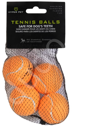 Hyper Pet 4'lü Turuncu Tenis Topu (Orta Boy)