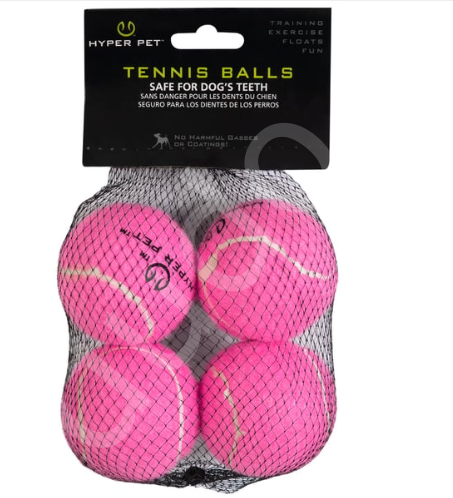 Hyper Pet 4'lü Pembe Tenis Topu (Küçük Boy)