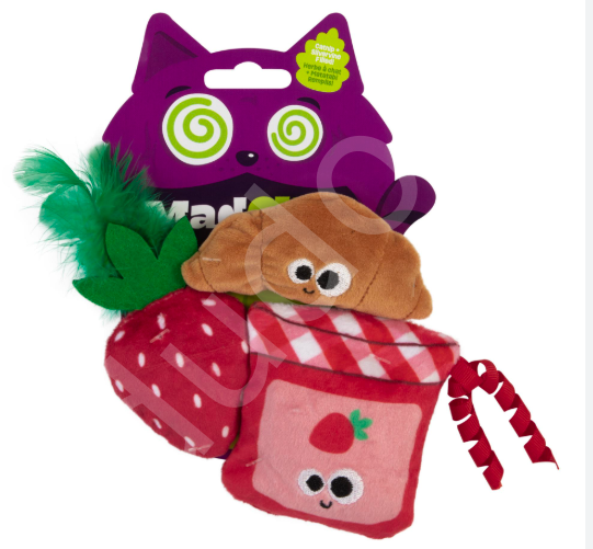 Mad Cat Kitty Croissant Kedi Otlu ve Matatabili Kedi Oyuncağı