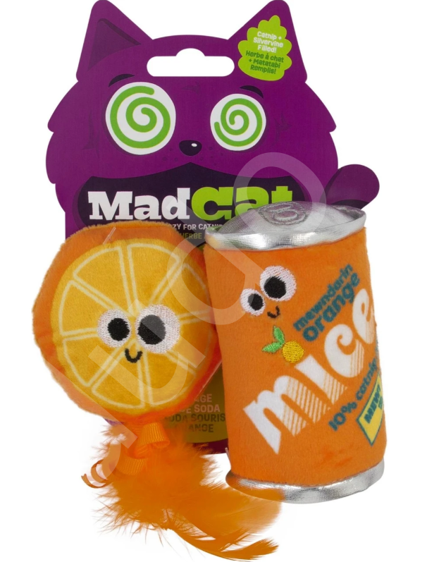 Mad Cat Sloth-O-Cado Kedi Otlu ve Matatabili 2'li Kedi Oyuncağı