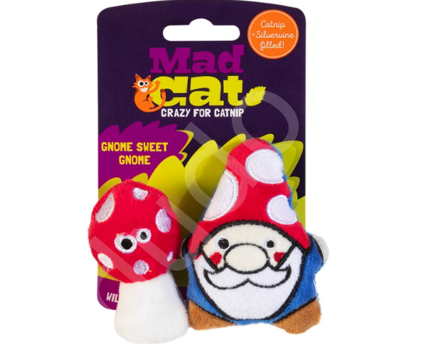 Mad Cat Gnome Kedi Otlu ve Matatabili 2'li Kedi Oyuncağı