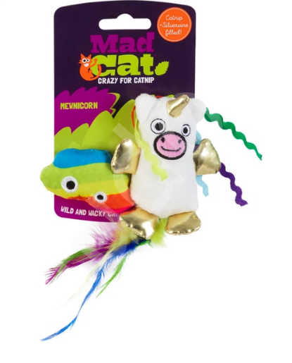 Mad Cat Mewnicorn Kedi Otlu ve Matatabili 2'li Kedi Oyuncağı