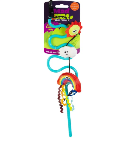 Mad Cat Rainbow Chaser Kedi Otlu ve Matatabili Oyuncaklı Kedi Oltası