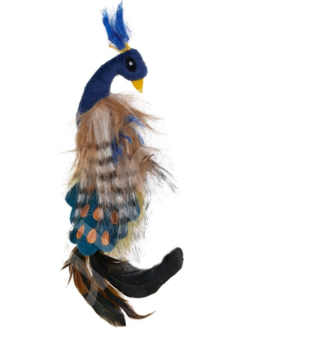 Pet Zone Pretty Peacock Kedi Otlu Hışırtılı ve Tüylü Kedi Oyuncağı