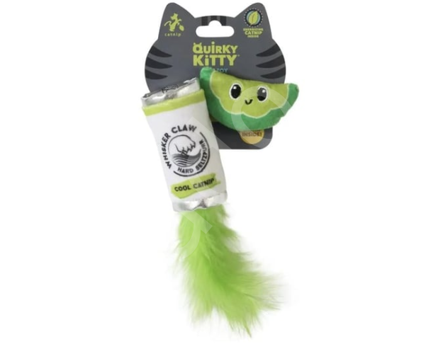 Quirky Kitty Hard Seltzpurr Kedi Otlu ve Matatabili 2'li Kedi Oyuncağı