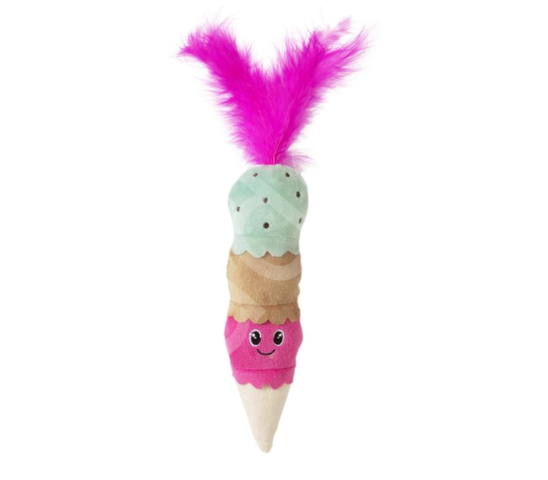 Quirky Kitty Ice Cream Kicker Matatabili Hışırtılı Kedi Oyuncağı