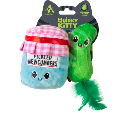 Quirky Kitty Pickled Mewcumber Kedi Otlu ve Matatabili 2'li Kedi Oyuncağı