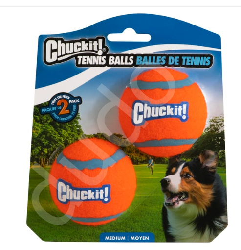 Chuckit! Sesli 2'li Tenis Köpek Oyun Topu (Orta Boy)