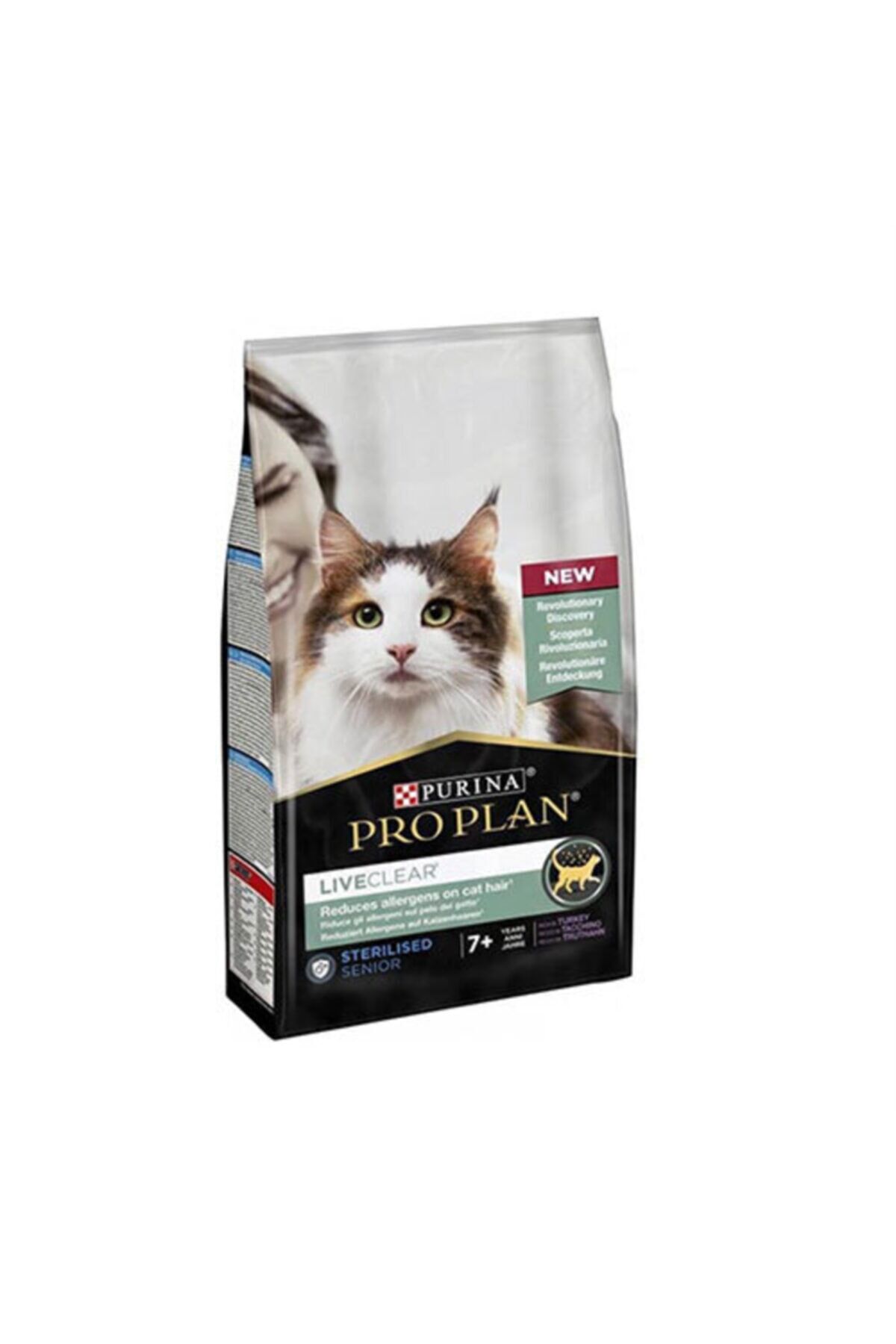 Pro Plan Liveclear +7 Sterilised Turkey Kedi Maması - 1,4 Kg