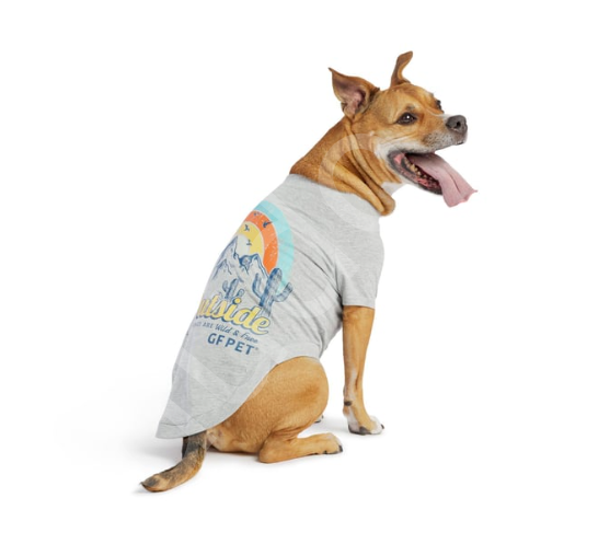 GF Pet Graphic Tee Köpek Tshirt - Gri