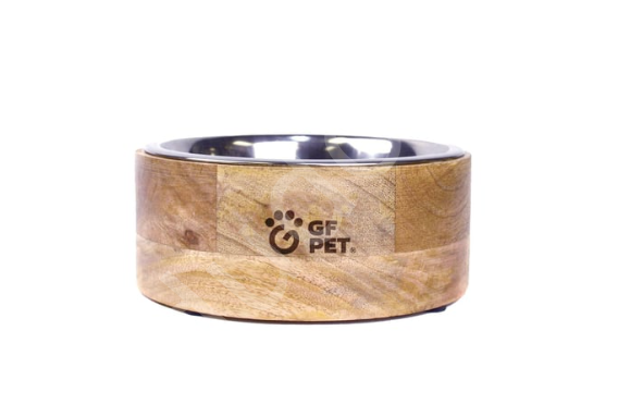 GF Pet El Yapımı Ahşap Mama ve Su Kabı (L)
