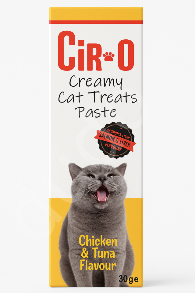 CiR-O Kedi Ödül Maması 30g – Tavuk ve Ton Balıklı Krem Lezzet