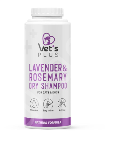 Vet's Plus Kedi ve Köpekler İçin Lavanta ve Biberiye Özlü Toz Şampuan 150gr