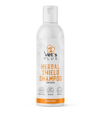 Vet's Plus Herbal Shield Cilt ve Tüy Bakımı için Köpek Şampuanı 250ml